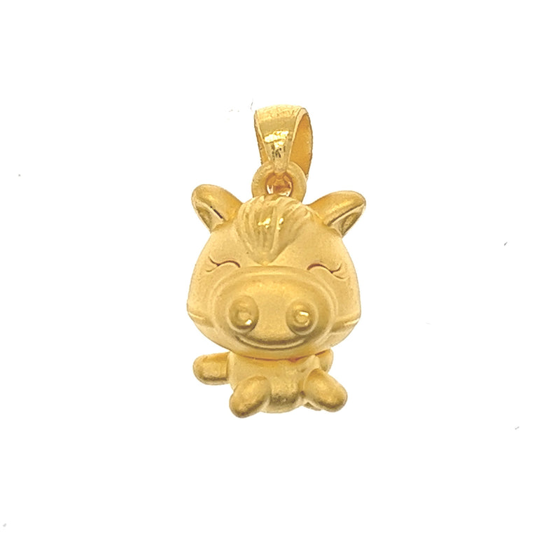 24k Fortune Horse Pendant