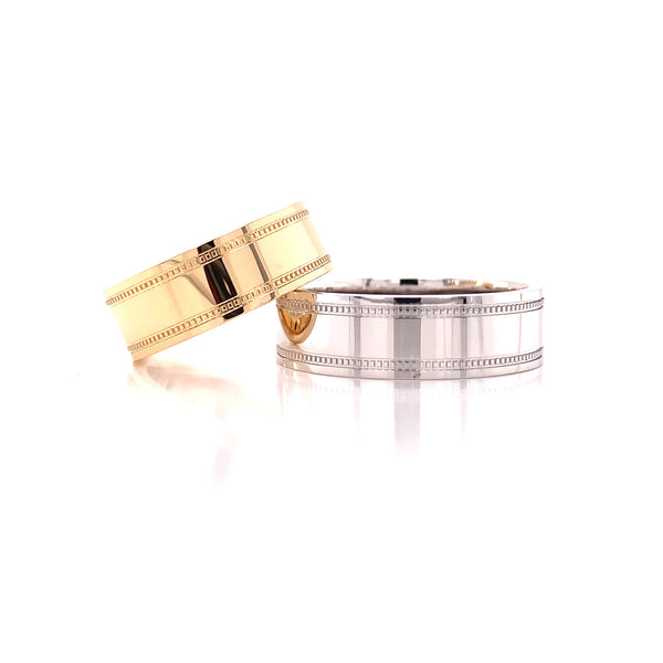 Twin Lines Wedding Set