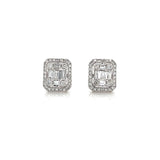 Halo Diamond Cluster Earring