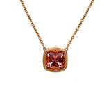 Rose Gold Tourmaline Necklace