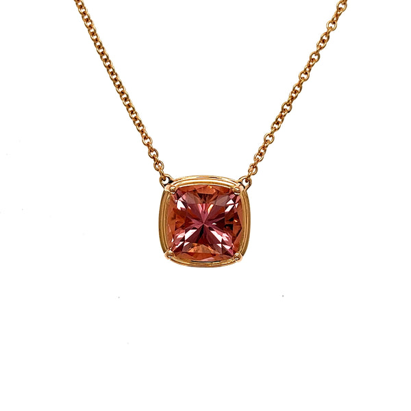 Rose Gold Tourmaline Necklace