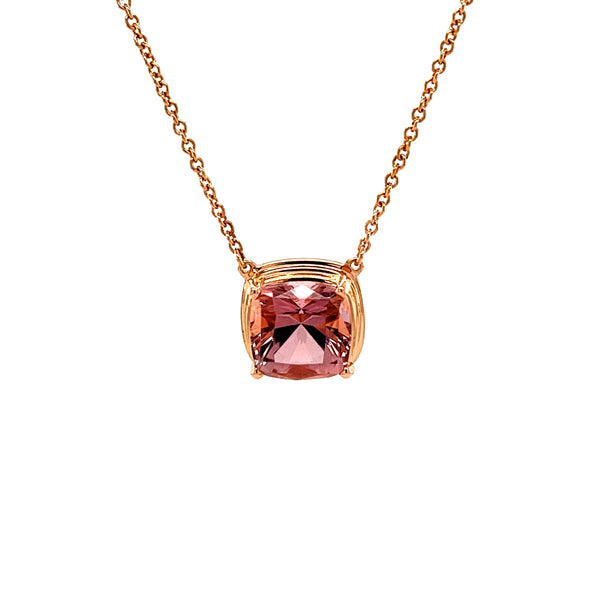 Rose Gold Tourmaline Necklace