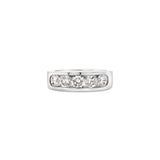 Channel setting diamond ring