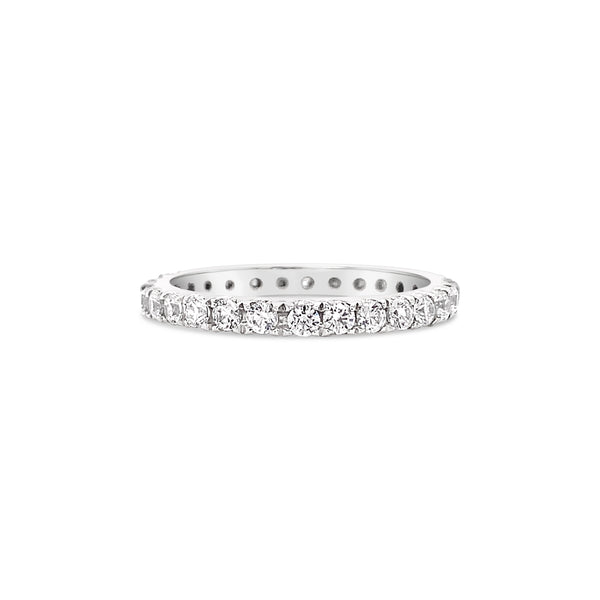 Pavé setting wedding band
