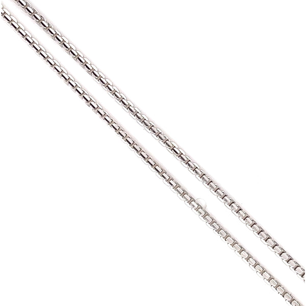 50CM White Gold Box Chain