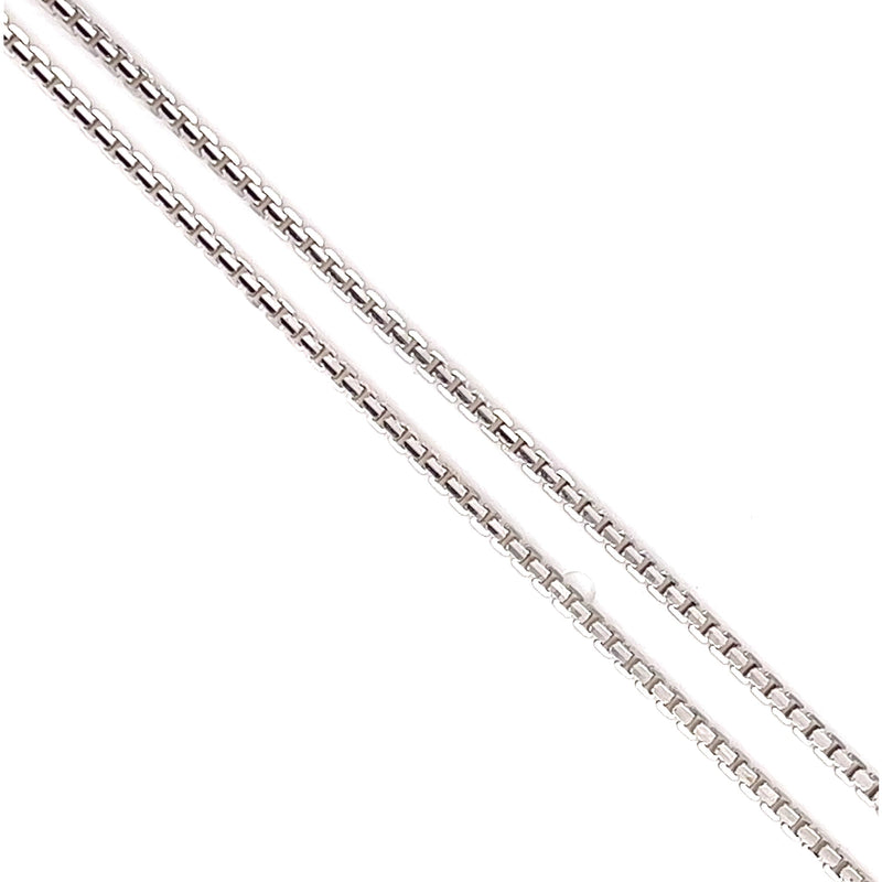 50CM White Gold Box Chain