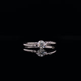 Milgrain detail diamond dress ring