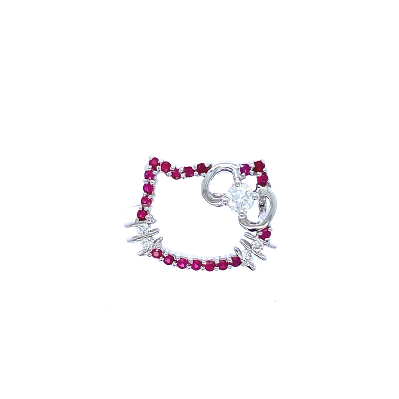 Ruby and diamond Hello Kitty
