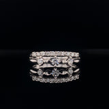 eternity band with dancing diamonds dress ring