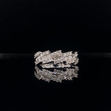 baguette curves diamond dress ring
