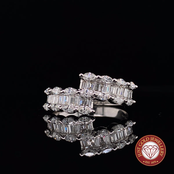 Baguette diamond dress ring