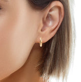Rounded Polish Hoop Earring