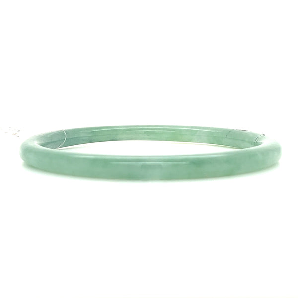 Thin Green Jade Bangle