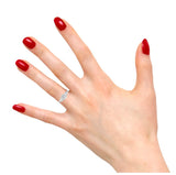 Three Stone Channel Setting Engagement Ring