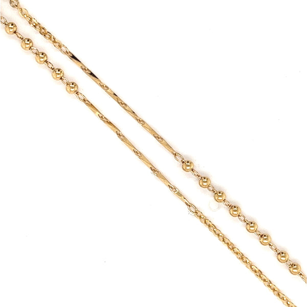 Triple Style Gold Chain