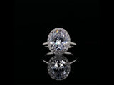 Classic oval cut diamond engagement ring