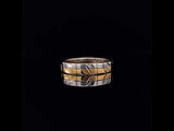 White Yellow Etching Wedding Set