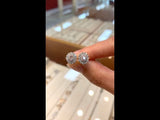 Pink Diamond Double Halo Earrings