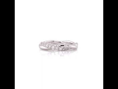 Triple Twirl Diamond Ring