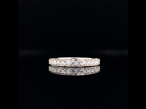 Classic channel setting wedding band video