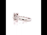 Princess Cut Diamond Ring In Halo Setting