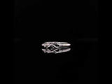 18k white gold diamond cross ring video