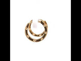Rounded Polish Hoop Earring
