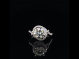 Lover's knot diamond ring