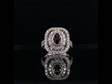 Oval cut rounded edge double halo video