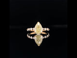 Fancy Yellow Pear Diamond Engagement or Dress Ring