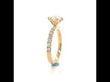 Yellow Gold Classic Six Prong Diamond Ring Setting