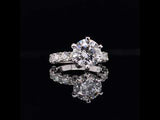 Diamond Prongs Engagement Ring Setting