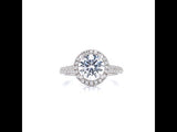 Halo engagement ring video