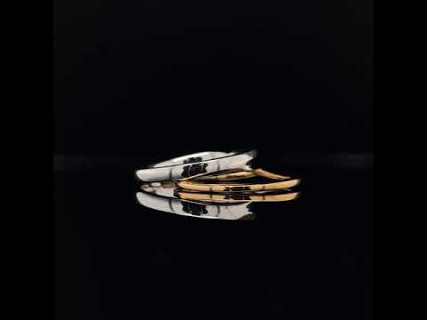 18k white and rose gold diamond ring set video