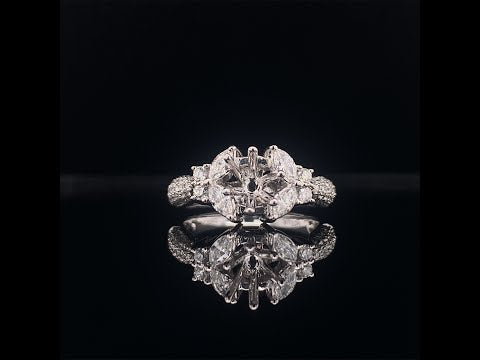 white gold diamond marquise diamonds setting video