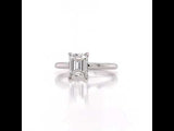 Classic Emerald Cut Solitaire Diamond Engagement Ring
