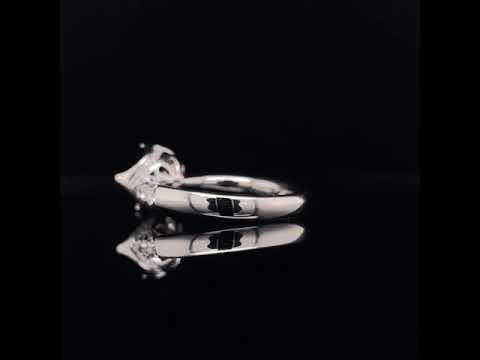 White gold diamond crown setting video