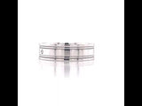 Men's Quad Line Ring With Diamond