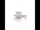 Classic Cushion Cut Solitaire Engagement Ring