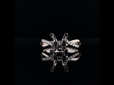 Twisted shank diamond ring video