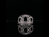 Oval cut antique style diamond ring video