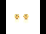 Yellow Gold Ball Earring Studs
