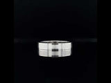 18k white gold men's ring video