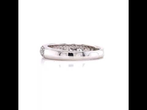 Half Diamond Stack Ring