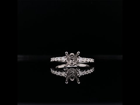 Classic four prong diamond ring video