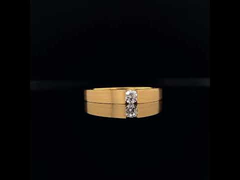 Yellow Gold Matte Finish Wedding Set