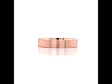 18k Rose Gold Ring With Matte Satin Finish
