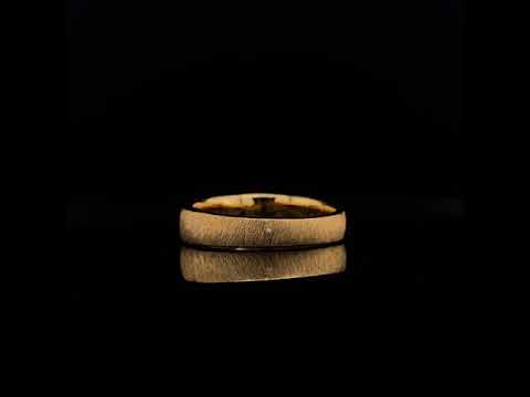 men's satin finish rose gold diamond ring video