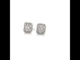 Halo Diamond Cluster Earring