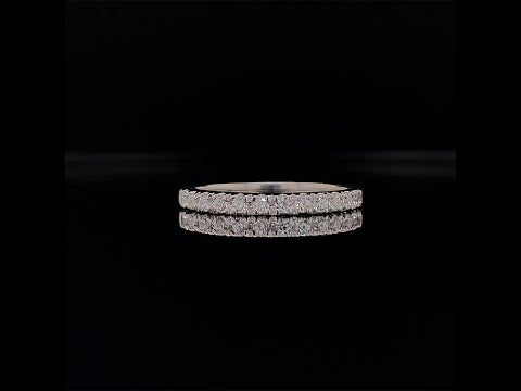 Pavé setting wedding band video